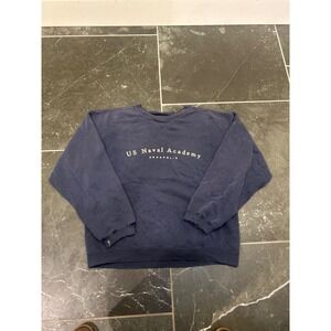 Gear For Sports US Naval Academy Annapolis Sweatshirt Navy Blue Distressed Small